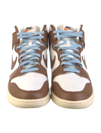 Nike Leather Colorblock Pattern Sneakers
