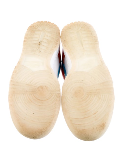 Nike Leather Colorblock Pattern Athletic Sneakers