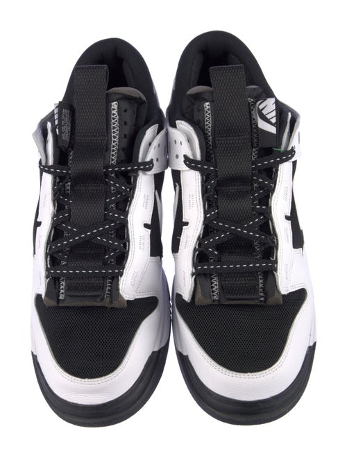 Nike Leather Colorblock Pattern Athletic Sneakers