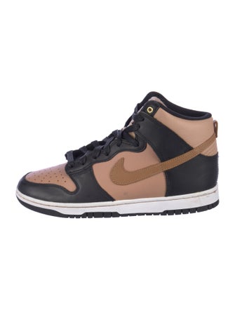 Nike Leather Colorblock Pattern Sneakers