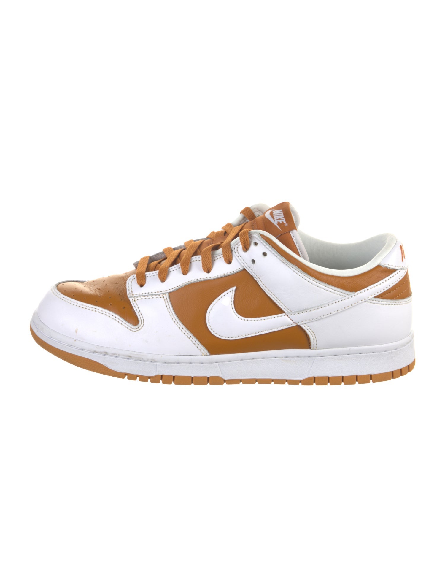 Nike Leather Colorblock Pattern Sneakers