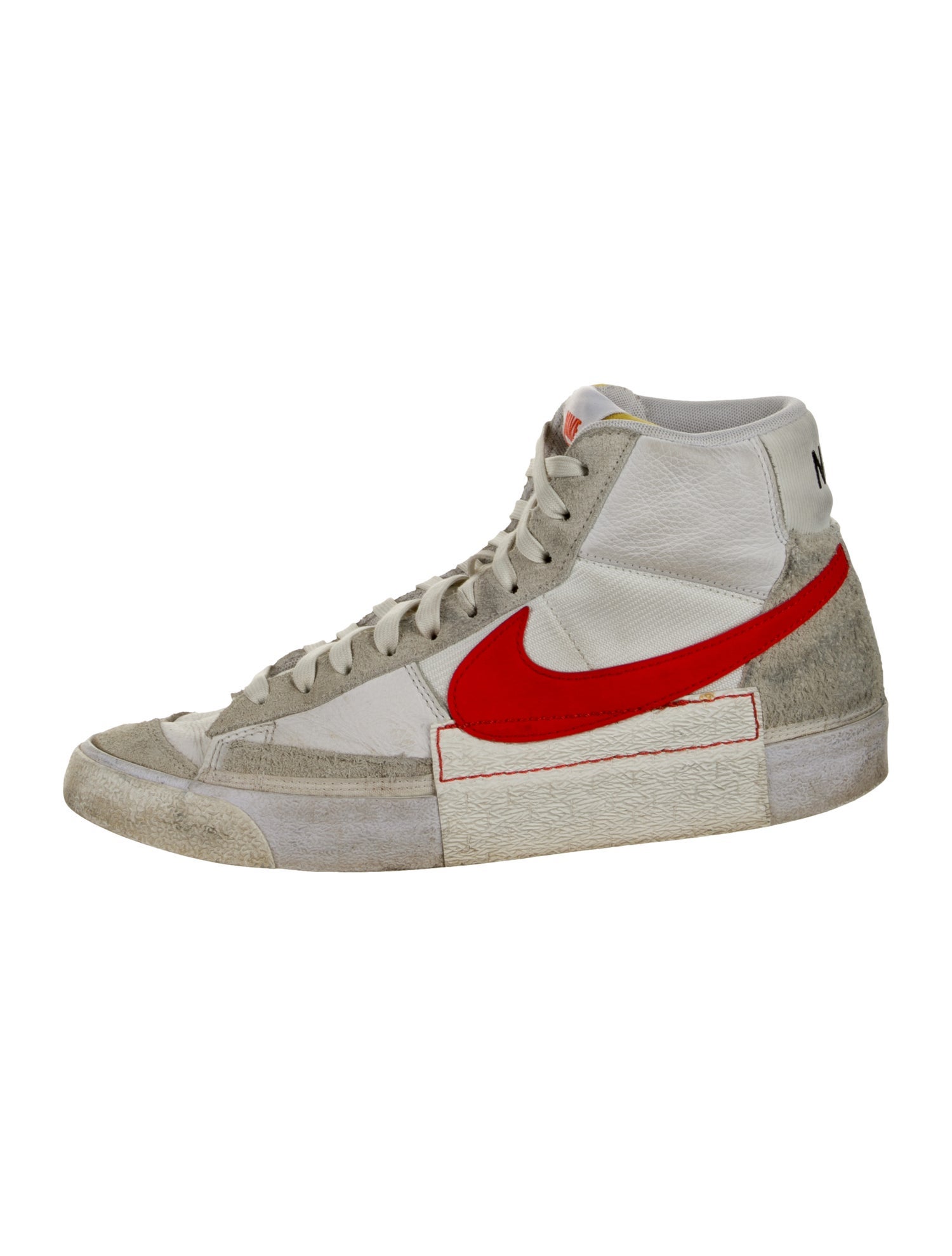 Nike Leather Colorblock Pattern Sneakers