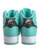 Nike Leather Colorblock Pattern Athletic Sneakers
