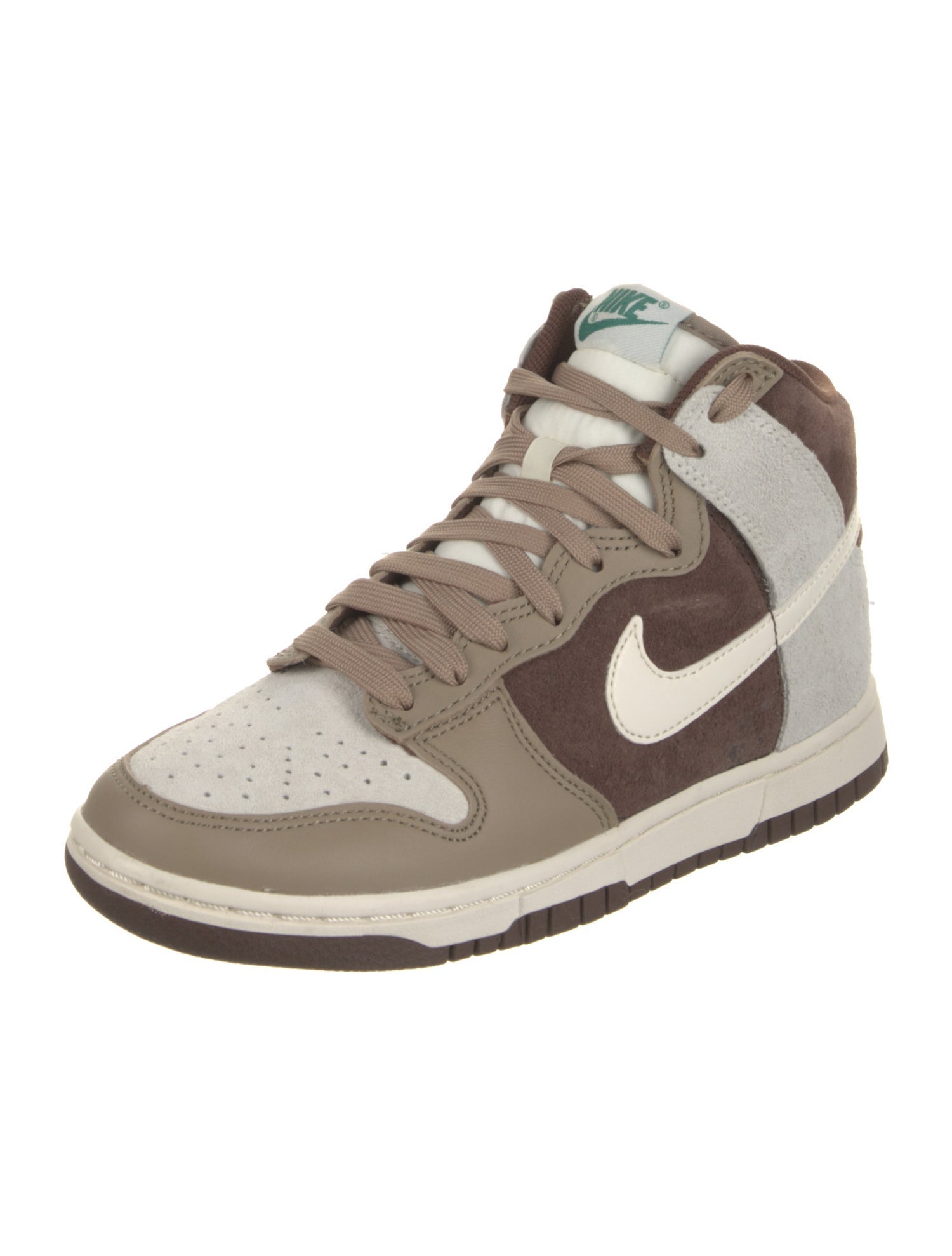 Nike Leather Colorblock Pattern Athletic Sneakers