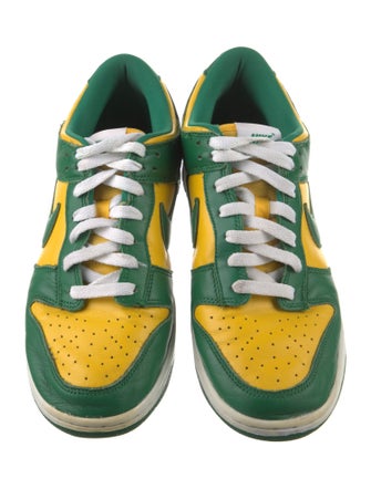 Nike Leather Colorblock Pattern Sneakers