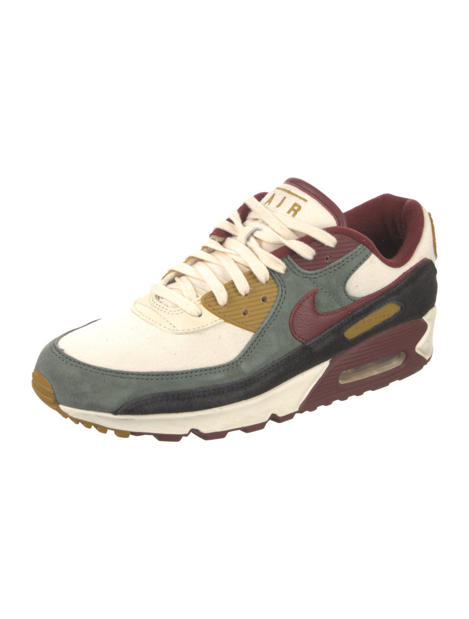 Nike Suede Colorblock Pattern Athletic Sneakers