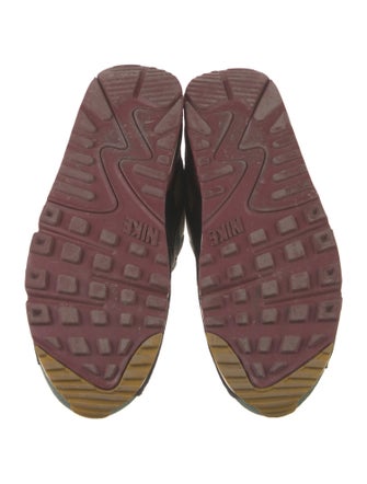 Nike Suede Colorblock Pattern Athletic Sneakers