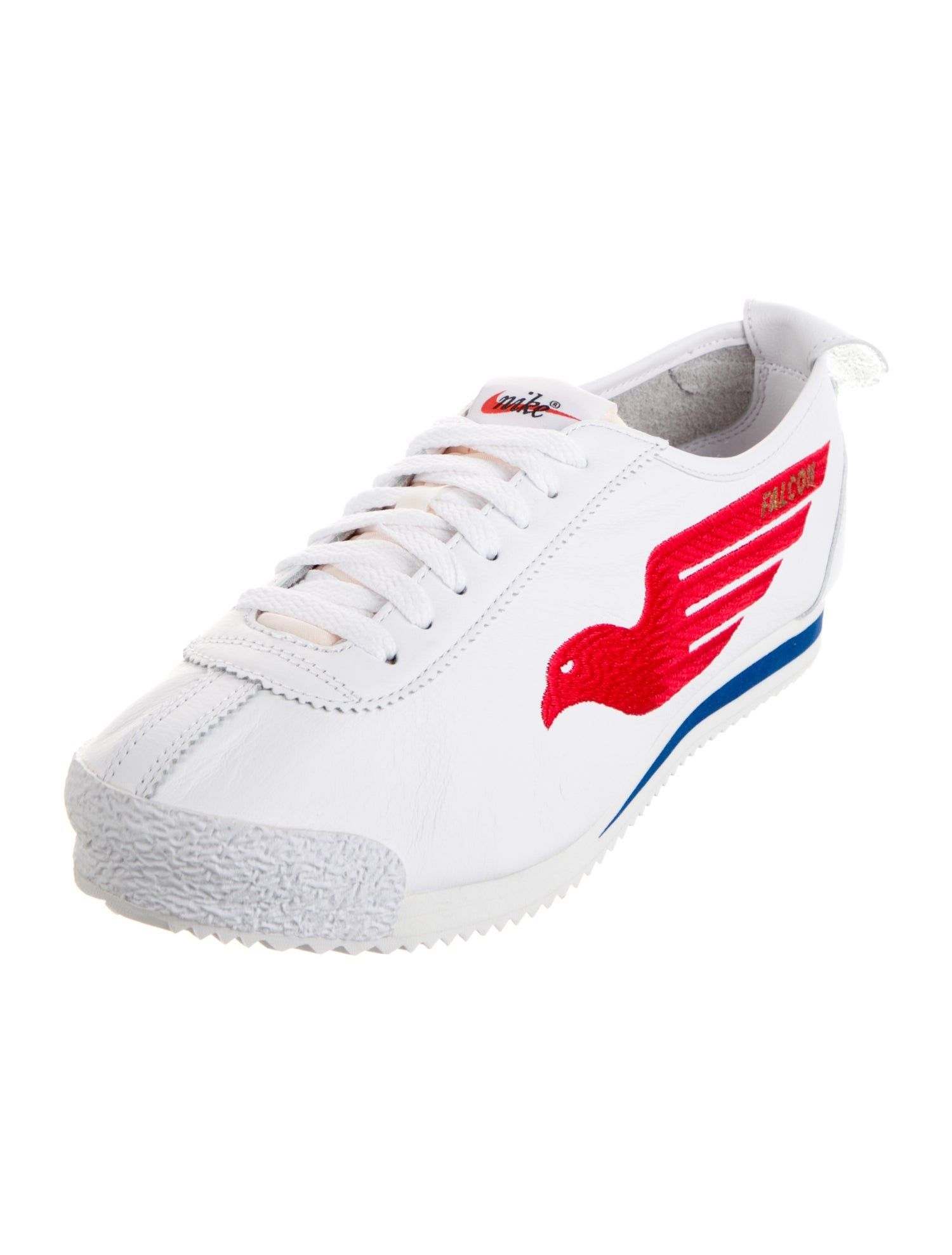 Nike Leather Embroidered Accent Sneakers