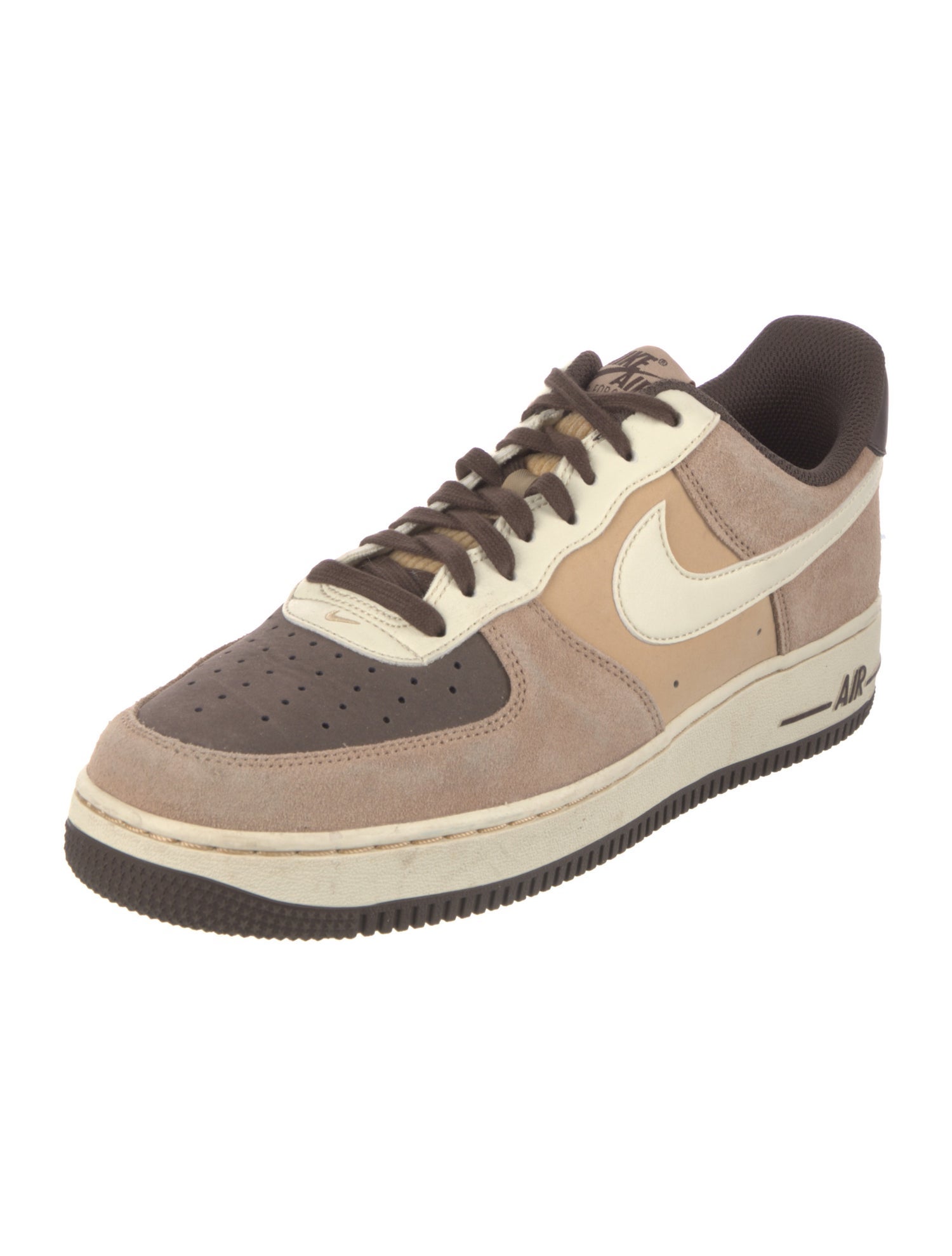 Nike Suede Colorblock Pattern Sneakers