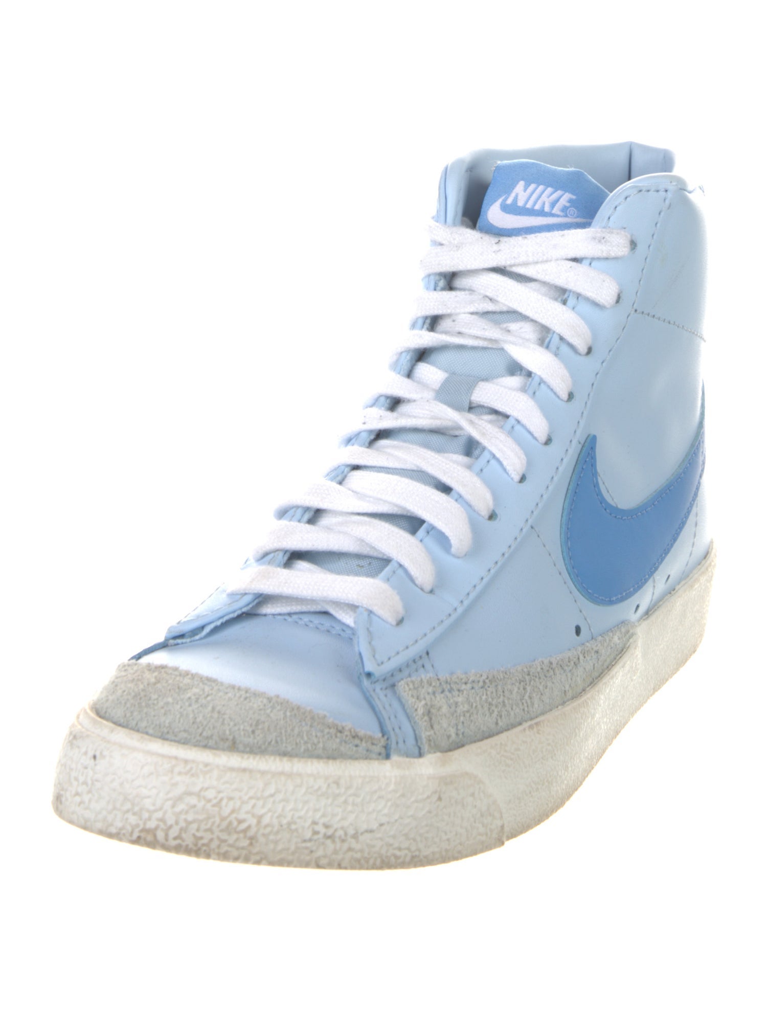 Nike Leather Colorblock Pattern Sneakers