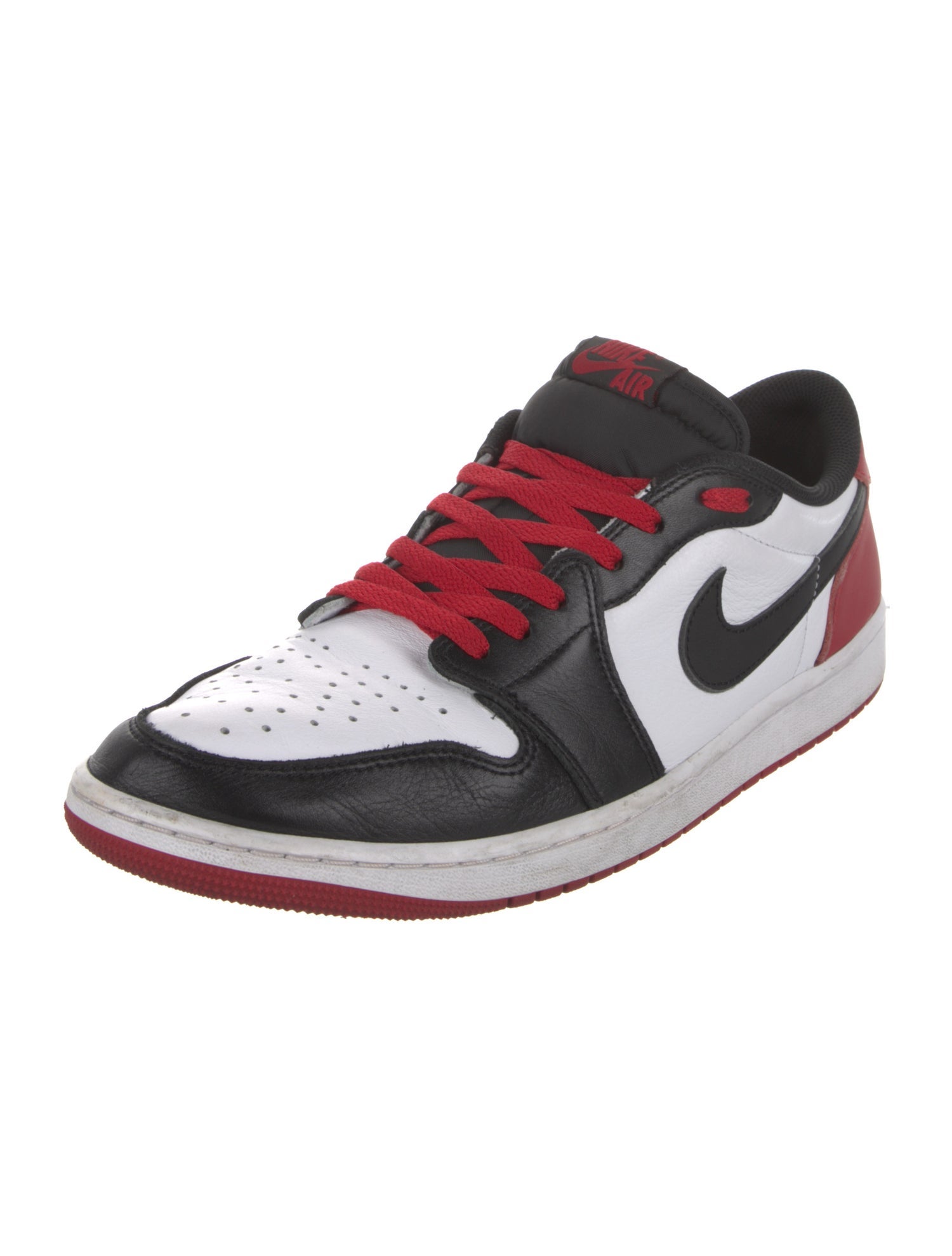 Nike Leather Colorblock Pattern Sneakers