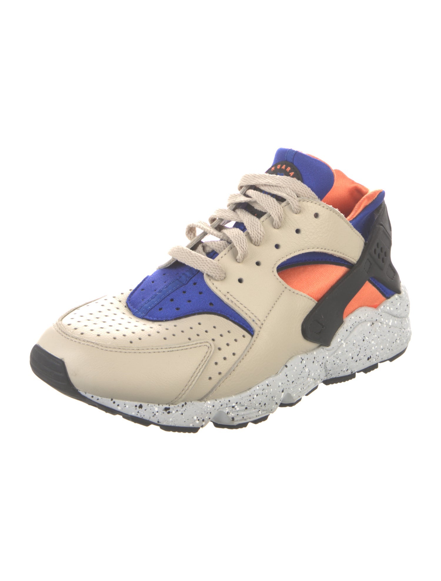 Nike Leather Colorblock Pattern Athletic Sneakers