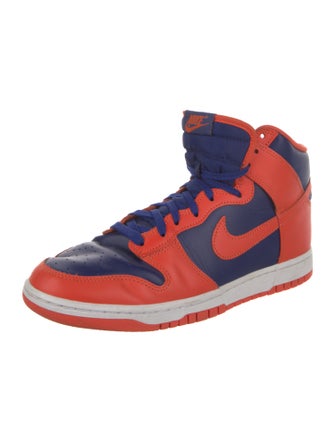 Nike Leather Colorblock Pattern Sneakers