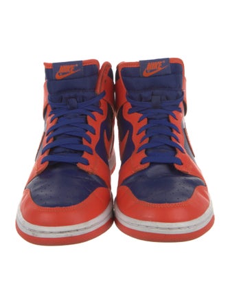 Nike Leather Colorblock Pattern Sneakers