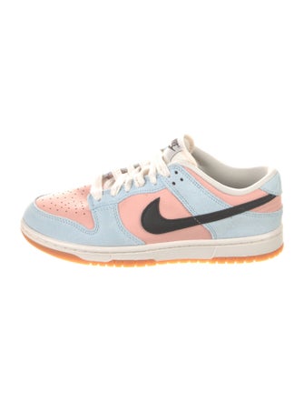 Nike Suede Colorblock Pattern Athletic Sneakers