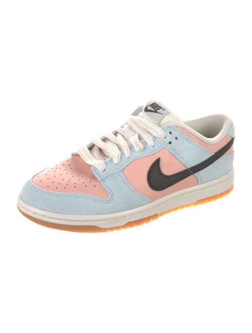 Nike Suede Colorblock Pattern Athletic Sneakers