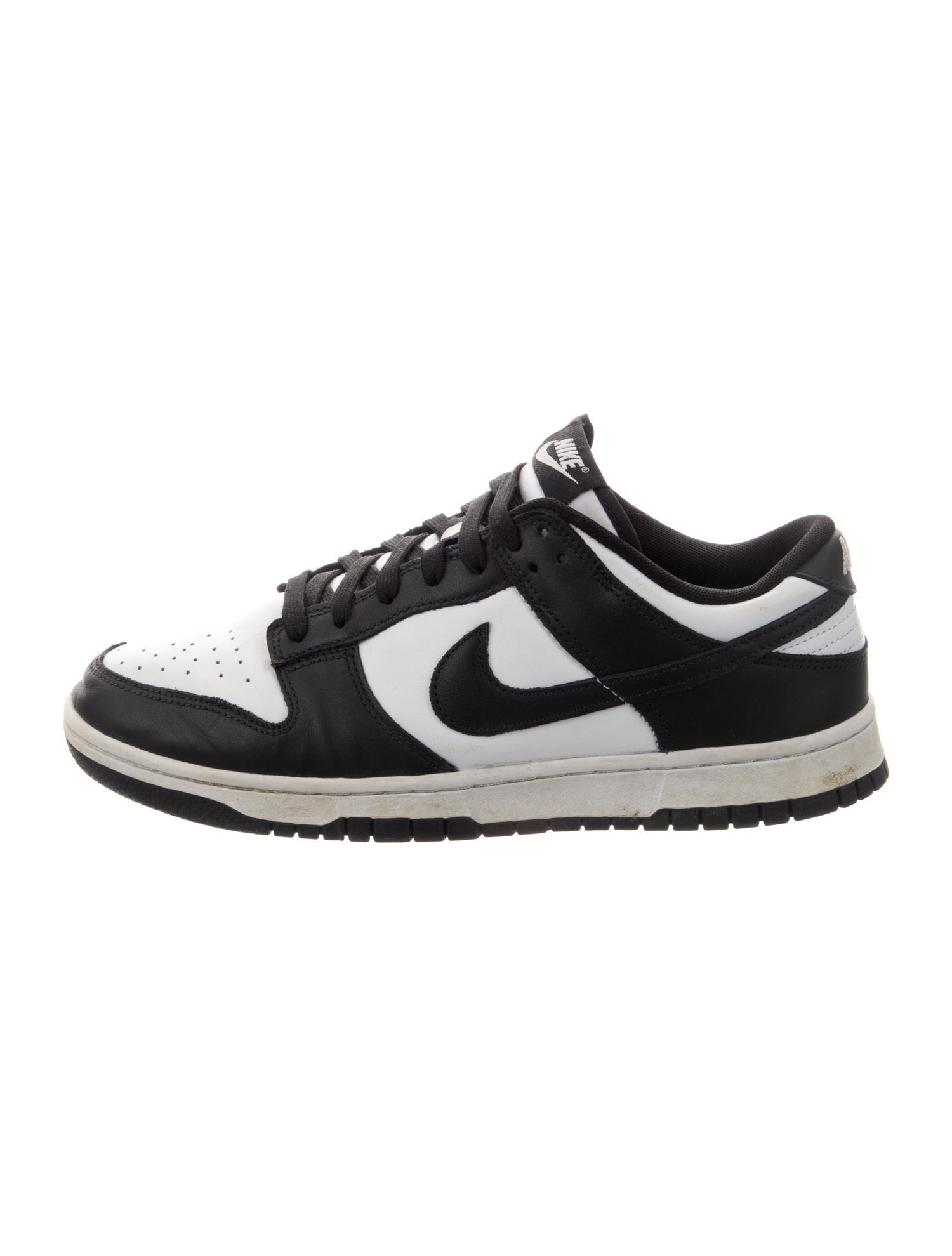Nike Leather Colorblock Pattern Athletic Sneakers