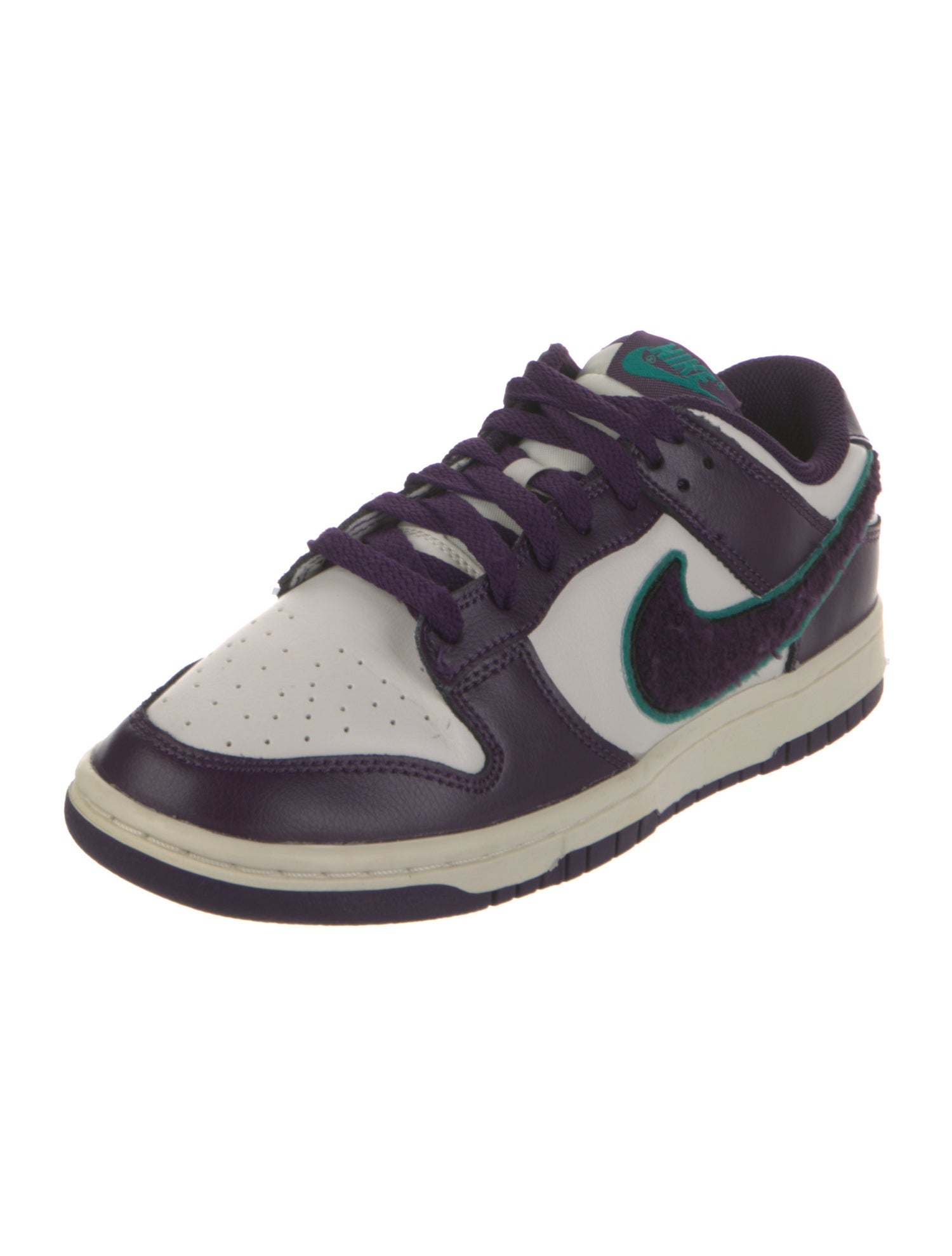 Nike Leather Colorblock Pattern Sneakers