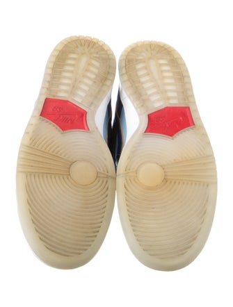 Nike Suede Colorblock Pattern Sneakers