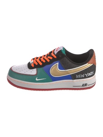 Nike Leather Colorblock Pattern Sneakers