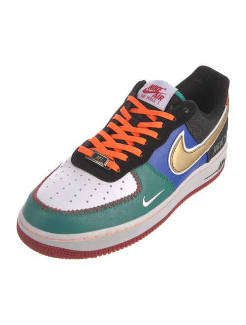Nike Leather Colorblock Pattern Sneakers