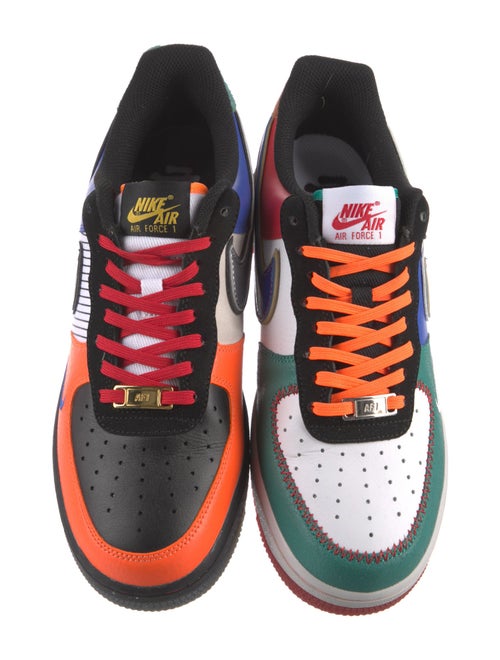 Nike Leather Colorblock Pattern Sneakers