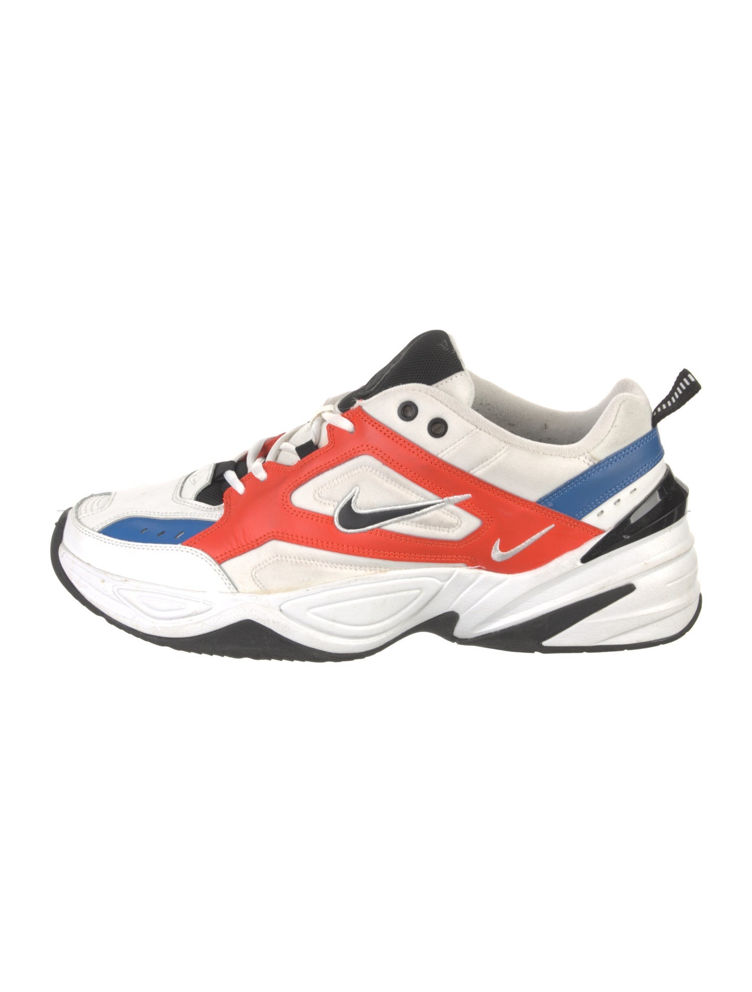 Nike Leather Colorblock Pattern Athletic Sneakers