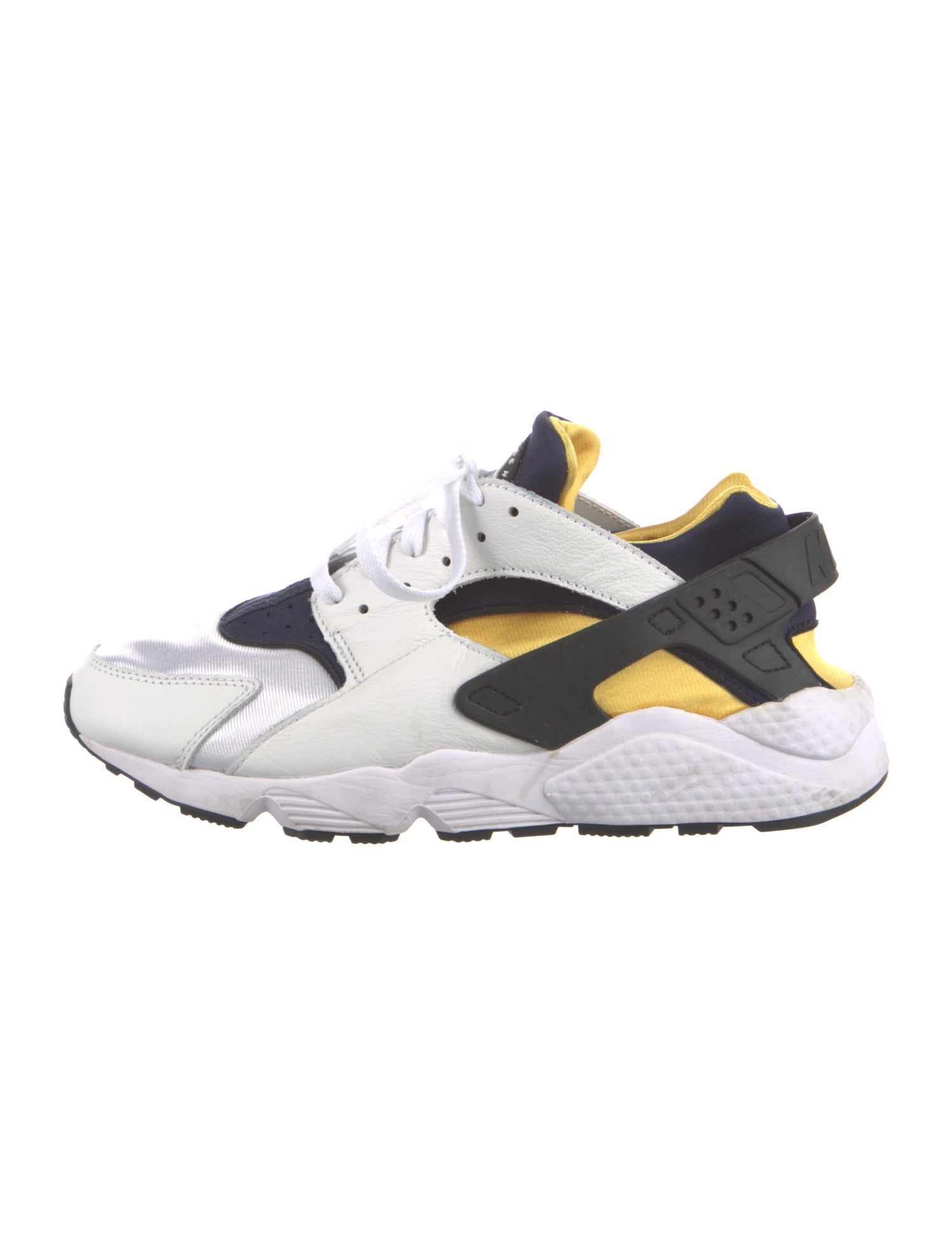 Nike Leather Colorblock Pattern Athletic Sneakers