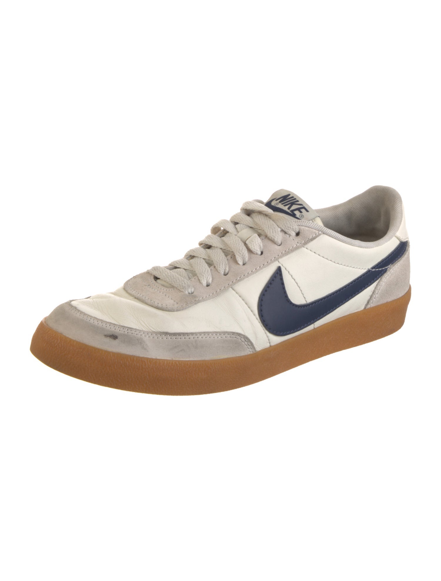 Nike Leather Colorblock Pattern Sneakers
