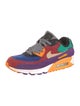 Nike Suede Colorblock Pattern Athletic Sneakers