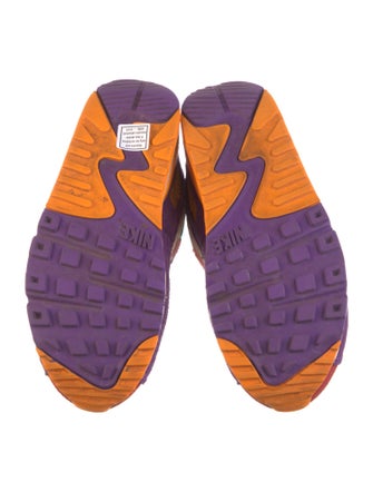 Nike Suede Colorblock Pattern Athletic Sneakers