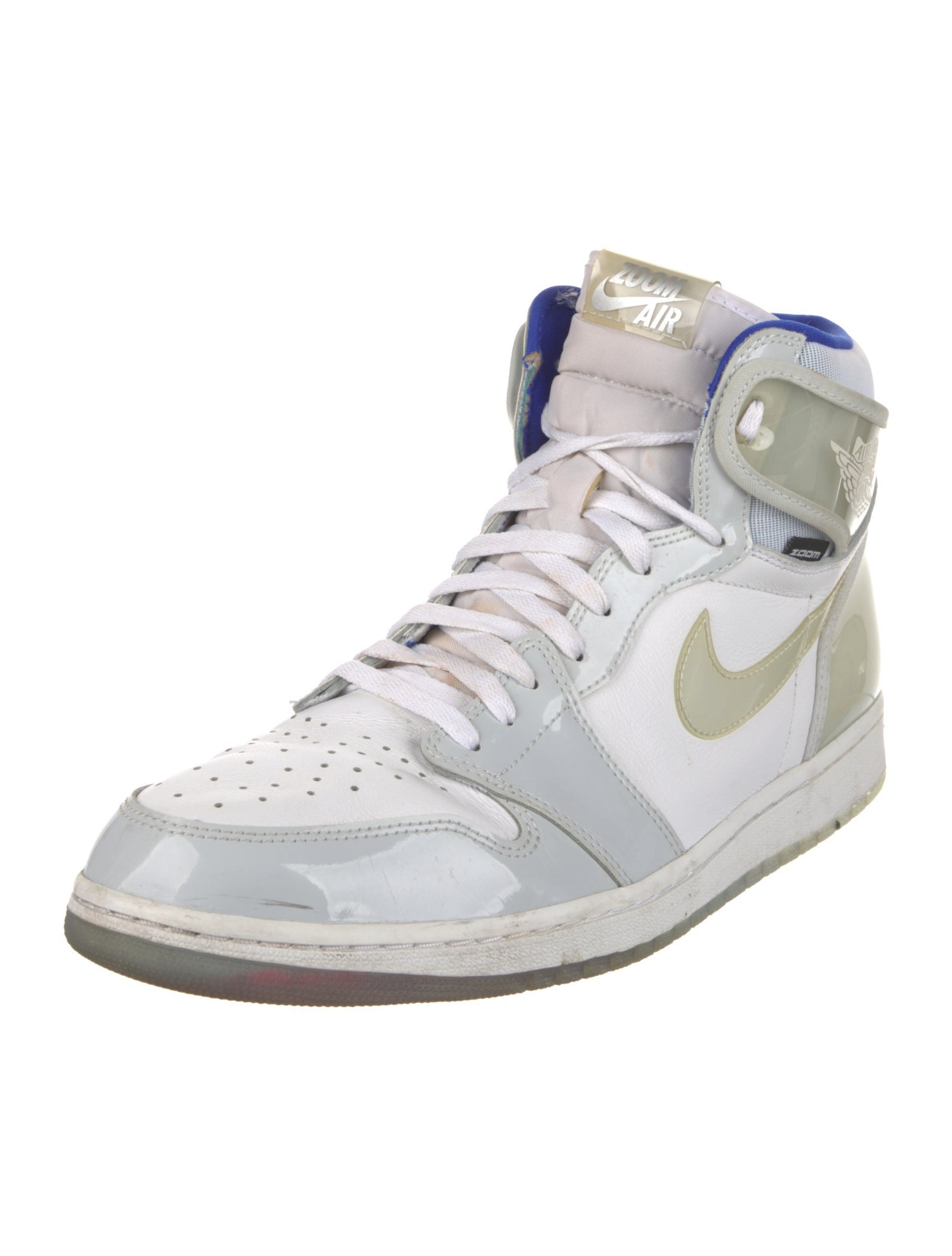 Nike Leather Colorblock Pattern Sneakers