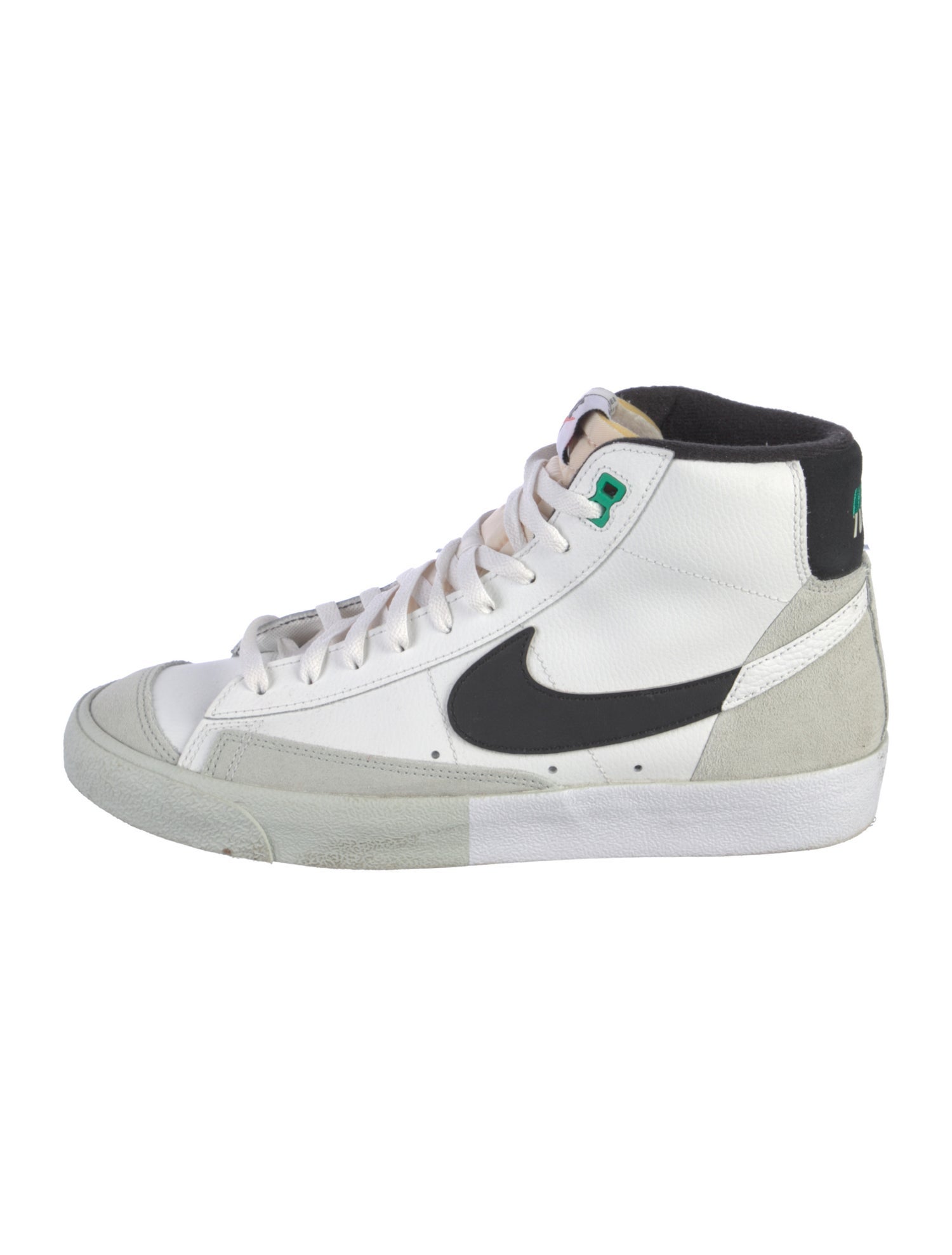 Nike Leather Colorblock Pattern Sneakers