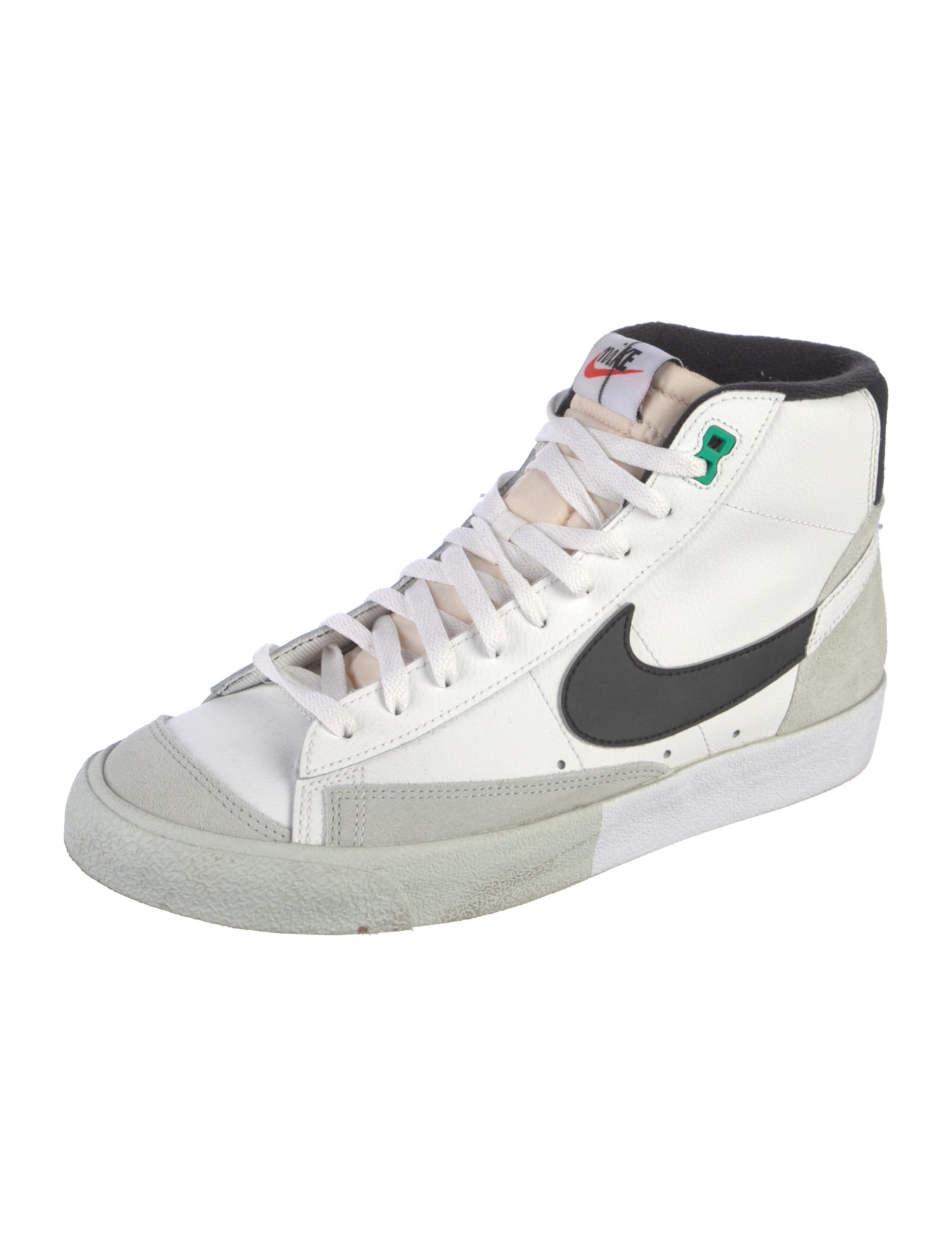 Nike Leather Colorblock Pattern Sneakers
