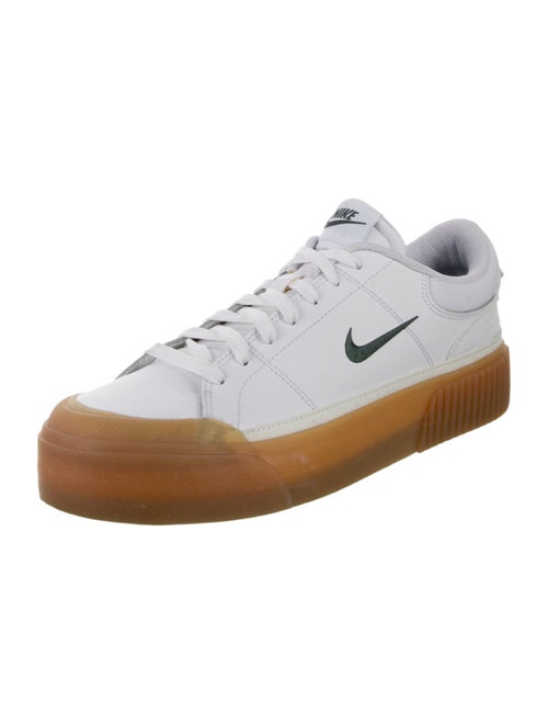 Nike Leather Colorblock Pattern Sneakers