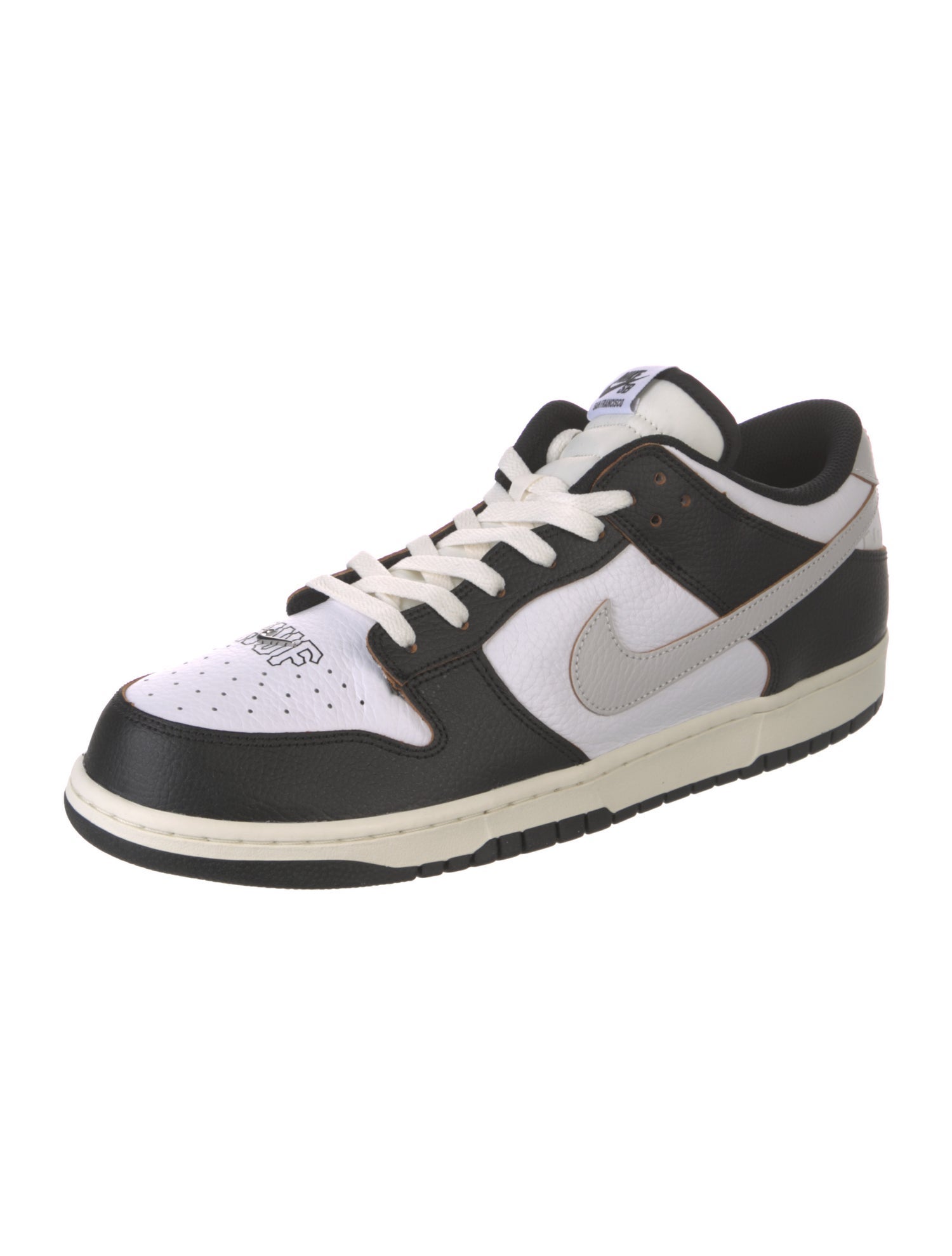 Nike Leather Colorblock Pattern Athletic Sneakers