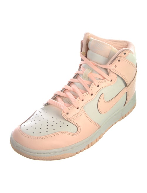 Nike Leather Colorblock Pattern Athletic Sneakers