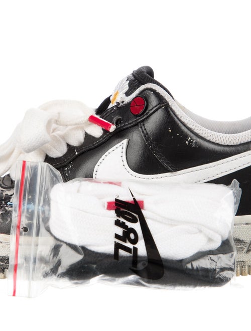 Nike Leather Printed Athletic Sneakers