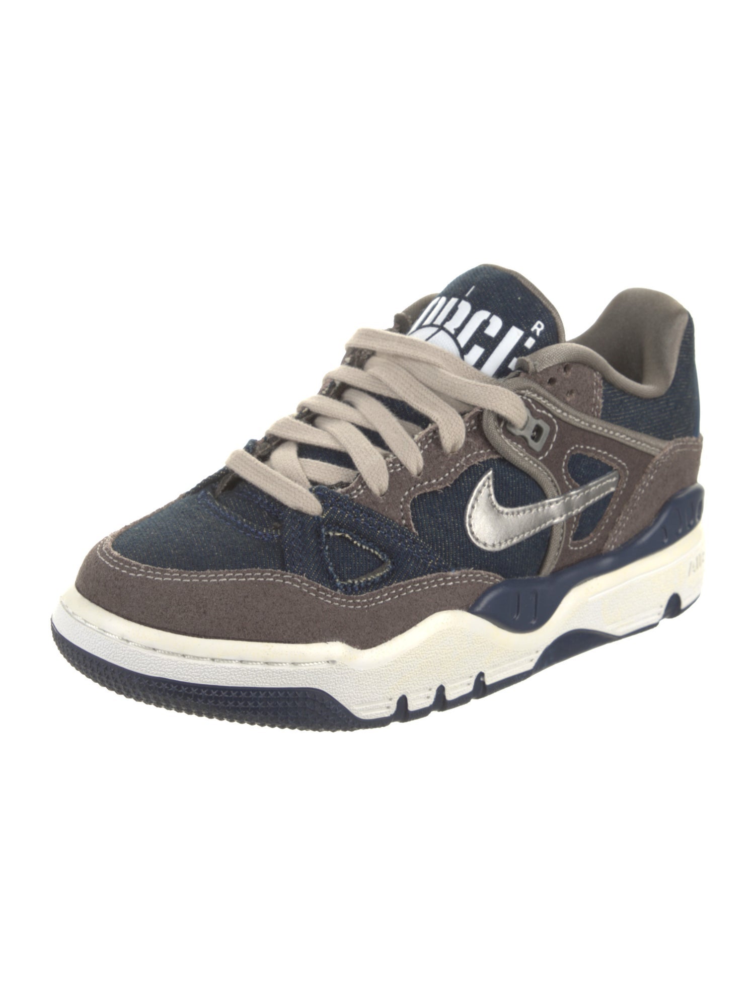 Nike Suede Colorblock Pattern Sneakers