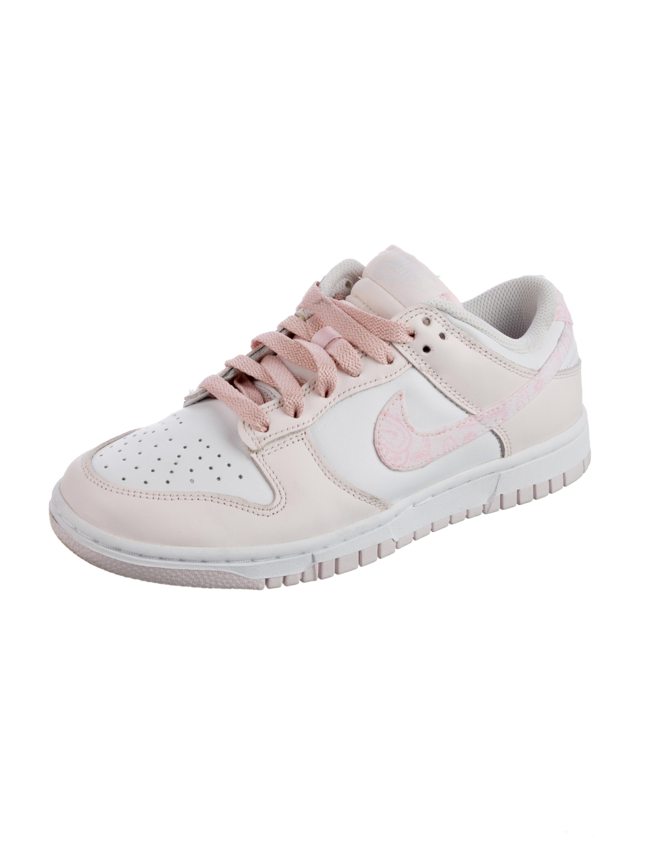 Nike Leather Colorblock Pattern Athletic Sneakers