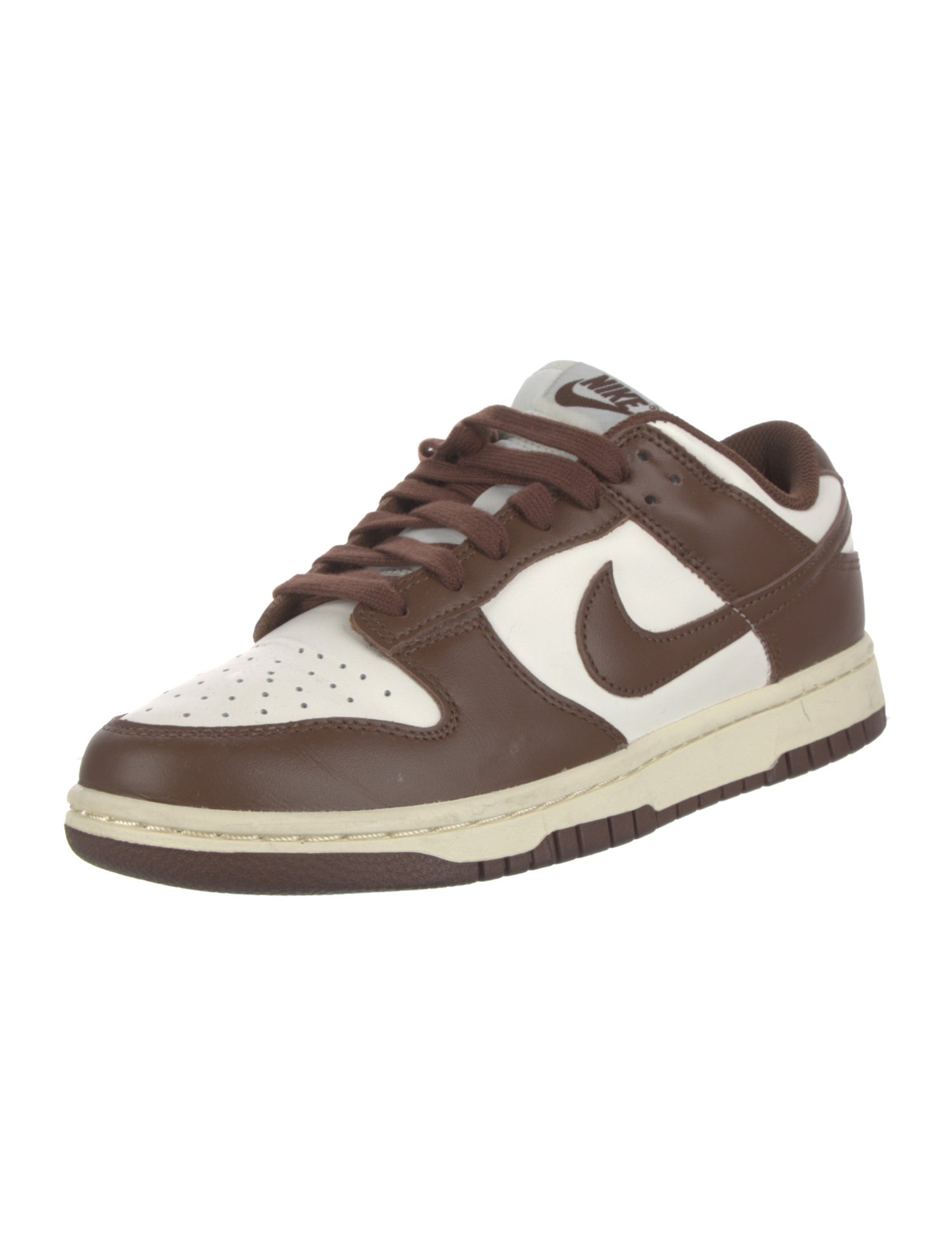 Nike Leather Colorblock Pattern Athletic Sneakers
