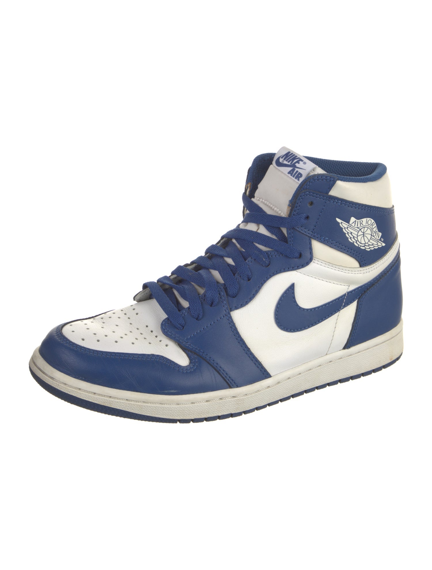 Nike Leather Colorblock Pattern Athletic Sneakers