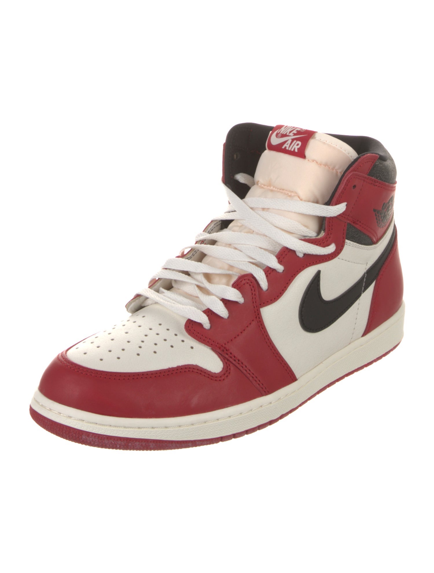 Nike Leather Colorblock Pattern Sneakers