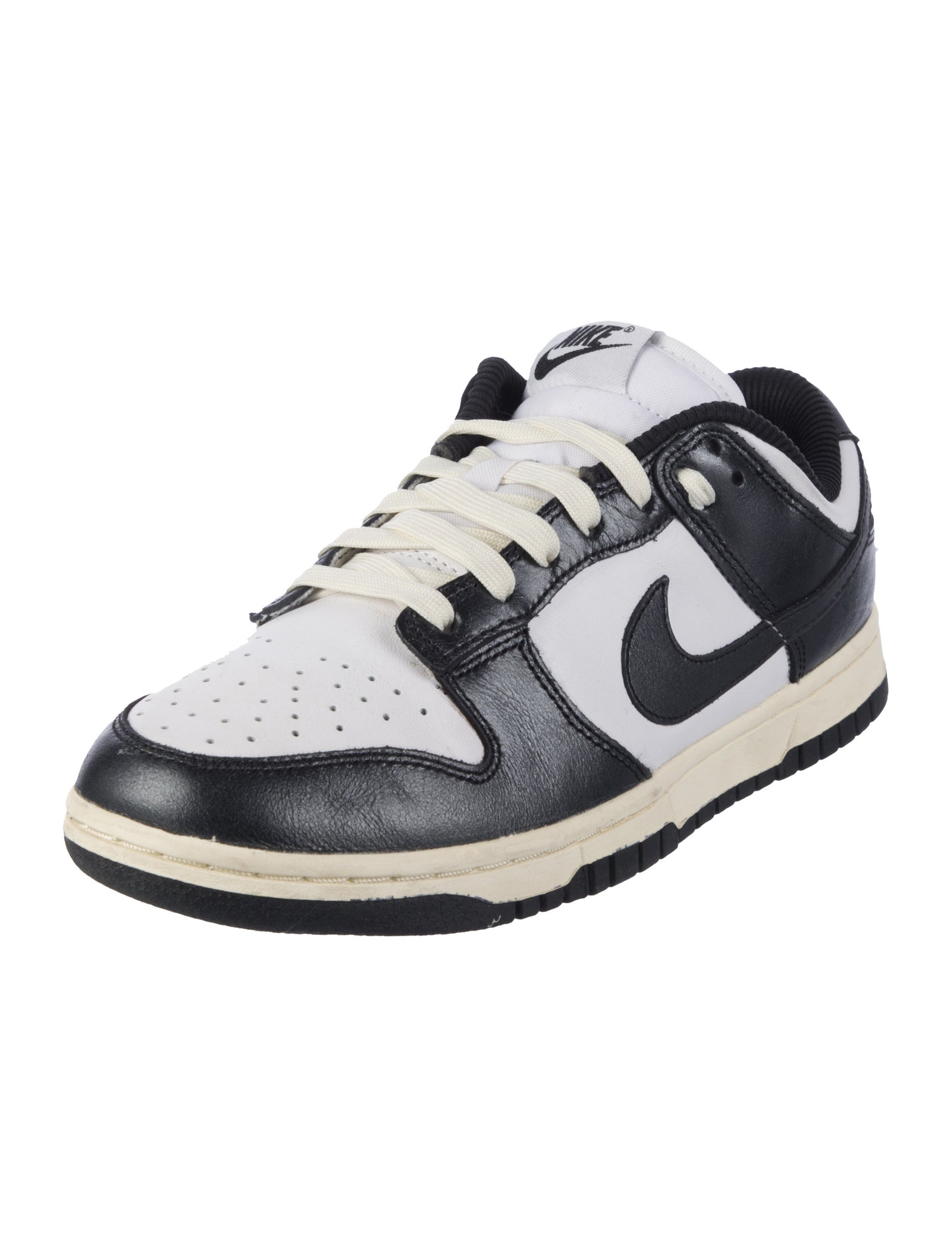 Nike Leather Colorblock Pattern Athletic Sneakers