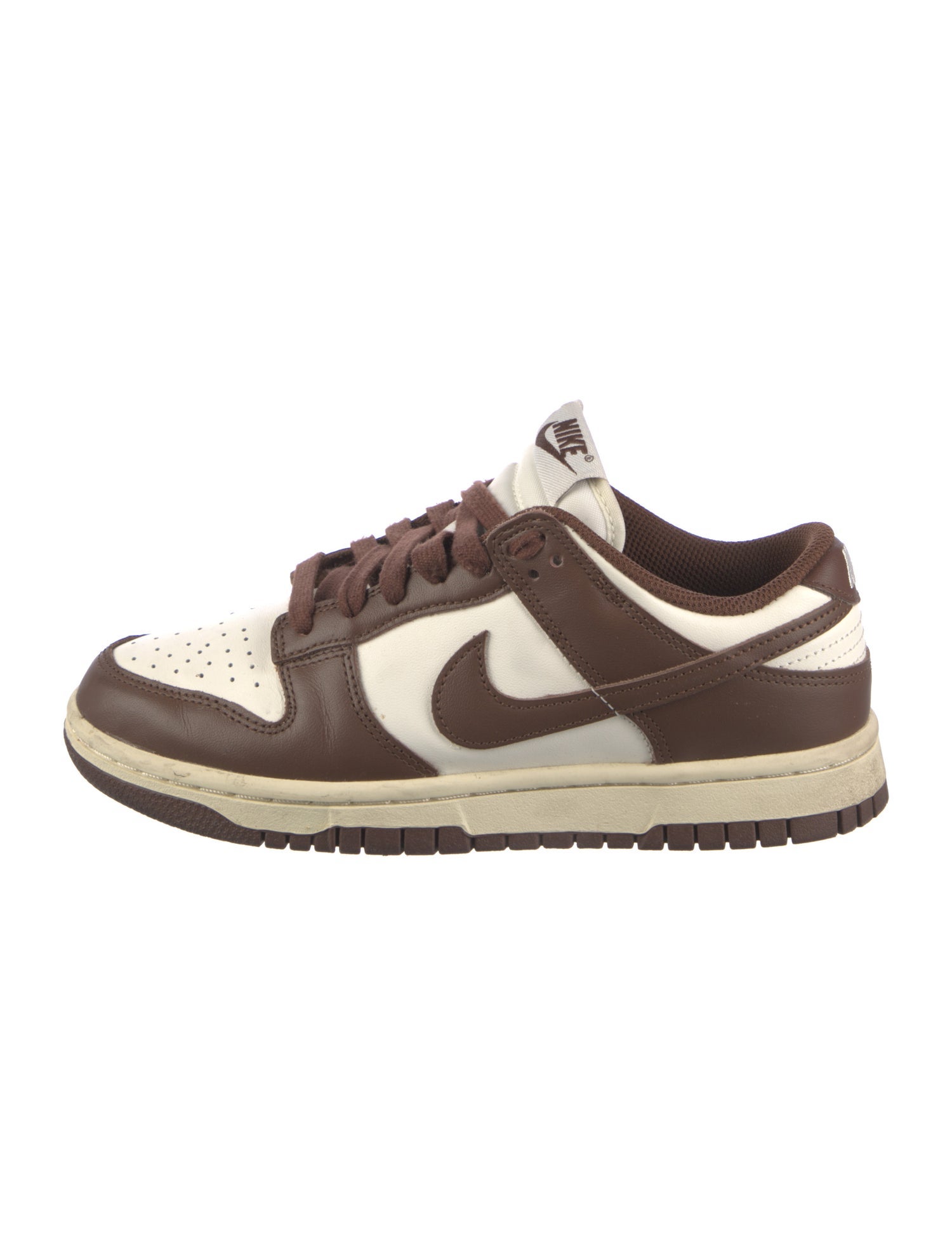 Nike Leather Lasercut Accents Athletic Sneakers