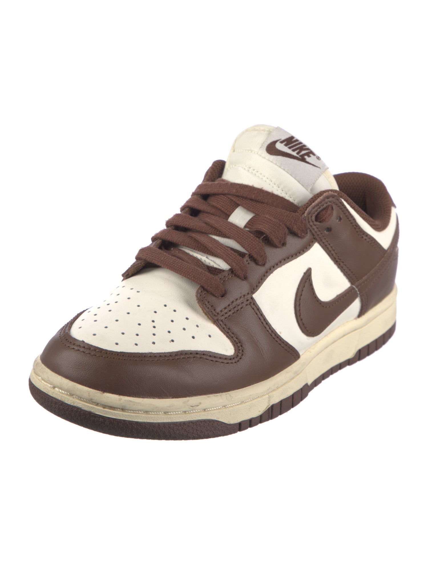 Nike Leather Lasercut Accents Athletic Sneakers