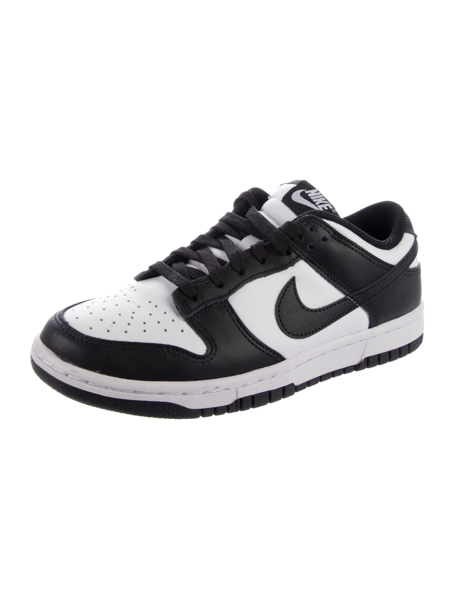 Nike Leather Colorblock Pattern Athletic Sneakers