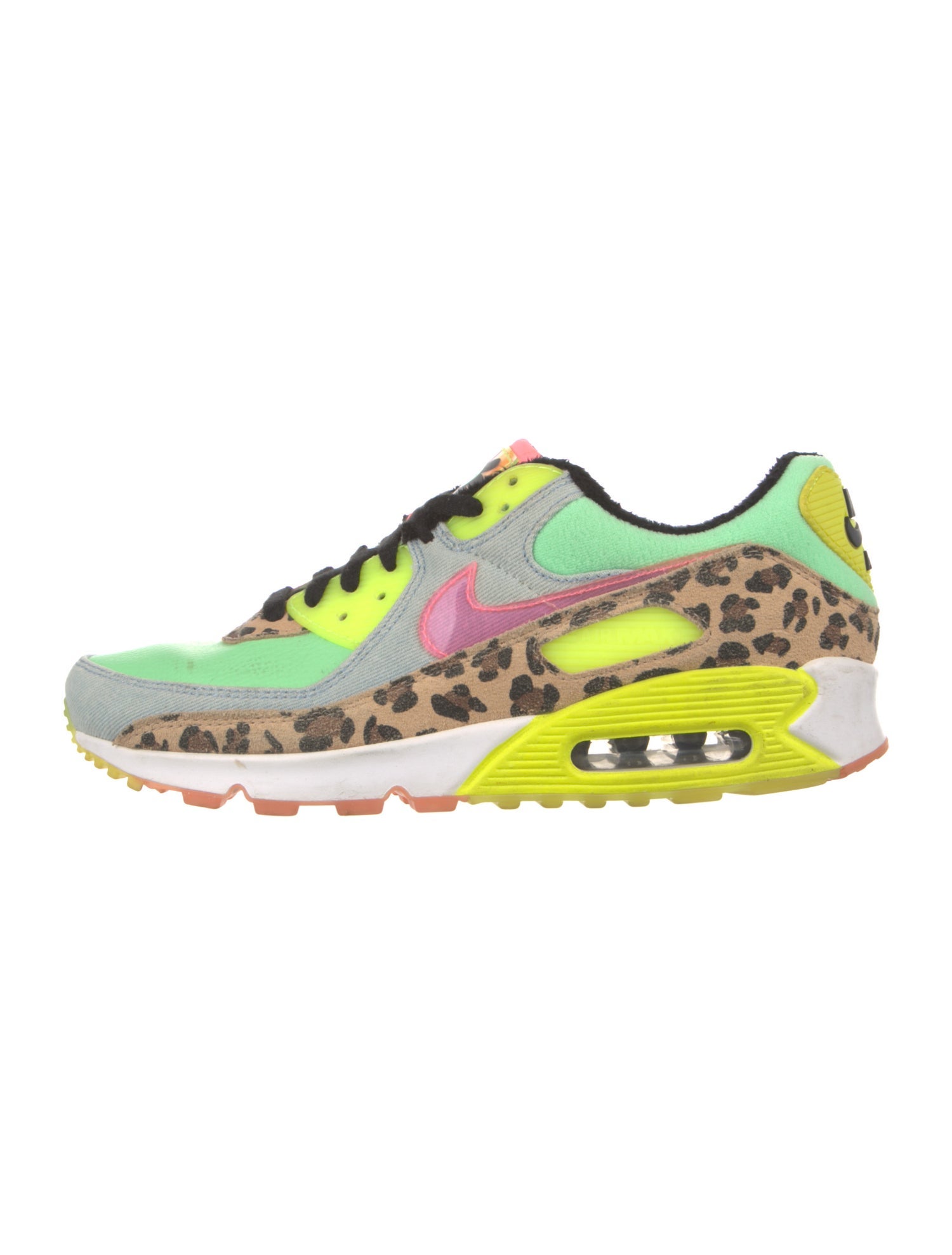 Nike Leather Animal Print Athletic Sneakers