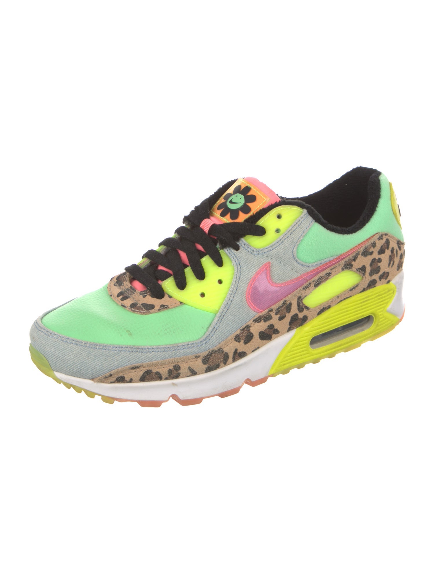 Nike Leather Animal Print Athletic Sneakers