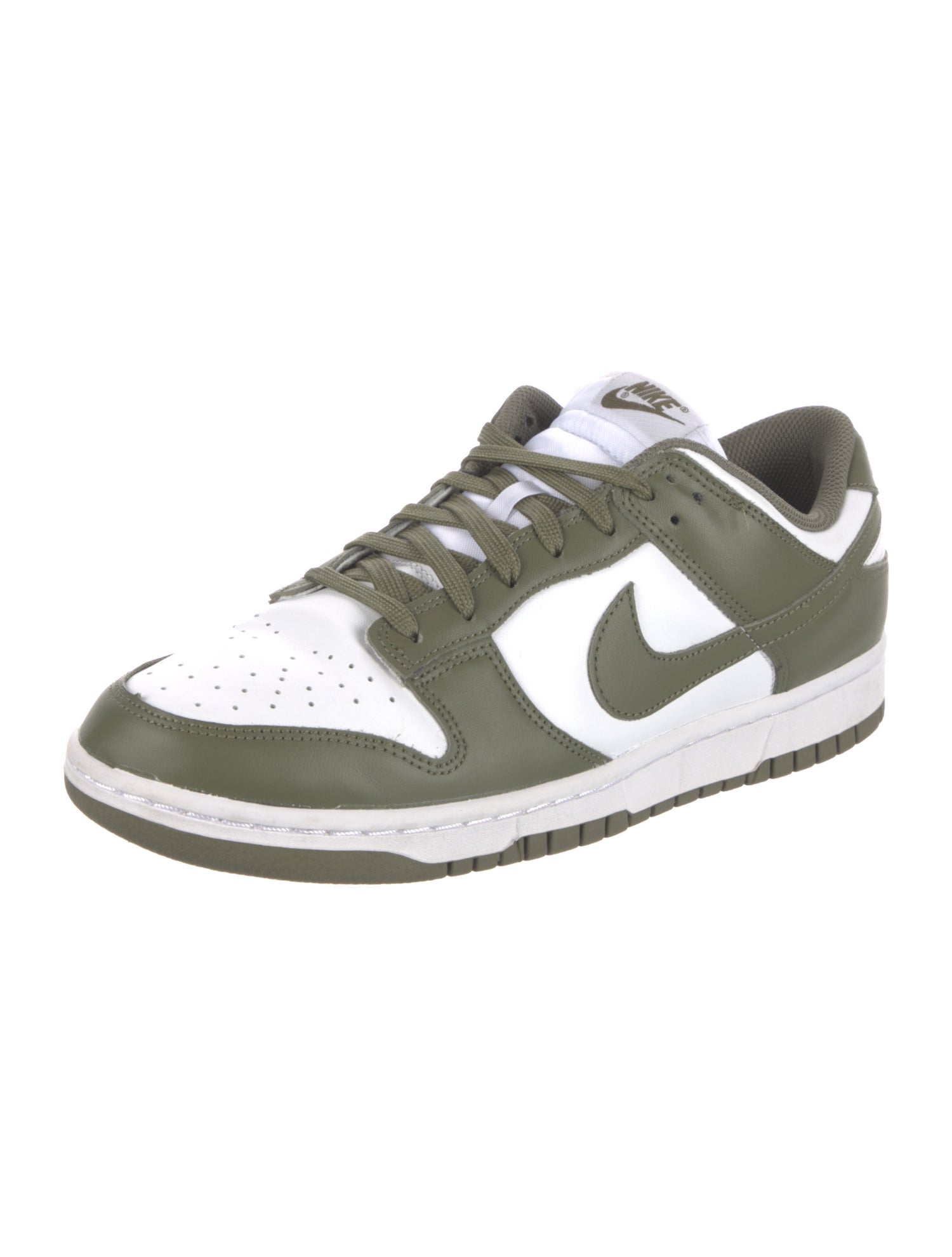 Nike Leather Colorblock Pattern Sneakers